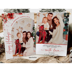 Foto-Weihnachtskarte Familien-Weihnachtskarte Feie Einladung