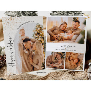 Foto-Weihnachtskarte Familien-Weihnachtskarte Feie Einladung