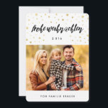 Foto Weihnachtskarte Feiertagskarte<br><div class="desc">Senden Sie schöne und moderne Weihnachtswünsche zu Ihren Freunden und zu Familie dieses Weihnachten mit diesen Fotokarten, die Ihren kundenspezifischen Text kennzeichnen.</div>