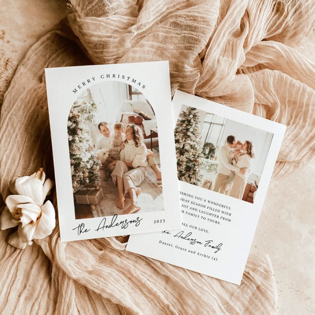 Foto Weihnachtskarte | Modern Holiday Foto Card Einladung (Von Creator hochgeladen)