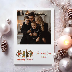 Foto Weihnachtskatzen Weihnachtsfeier Feiertagskarte