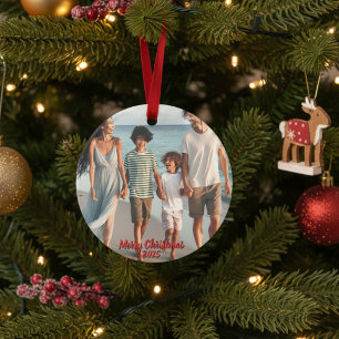 Foto Weihnachtskreuzfahrt Rot Personalisieren Ornament