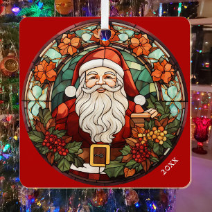 Foto & Weihnachtsmann Personalisieren Sie den Name Ornament Aus Metall