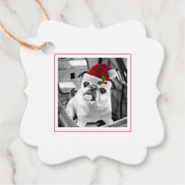 Foto-Weihnachtsmannmütze für Familien frohe Weihna Geschenkanhänger