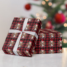 Foto Weihnachtsmannmütze und Rotes Buffalo Kariert