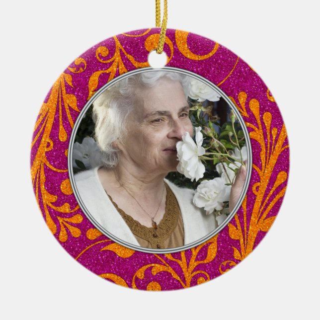 Foto Weihnachtsschmuck Rosa Orange (Vorne)