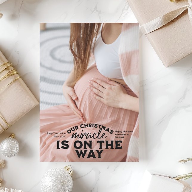 Foto Weihnachtsschwangerschaft Ankündigung (Von Creator hochgeladen)