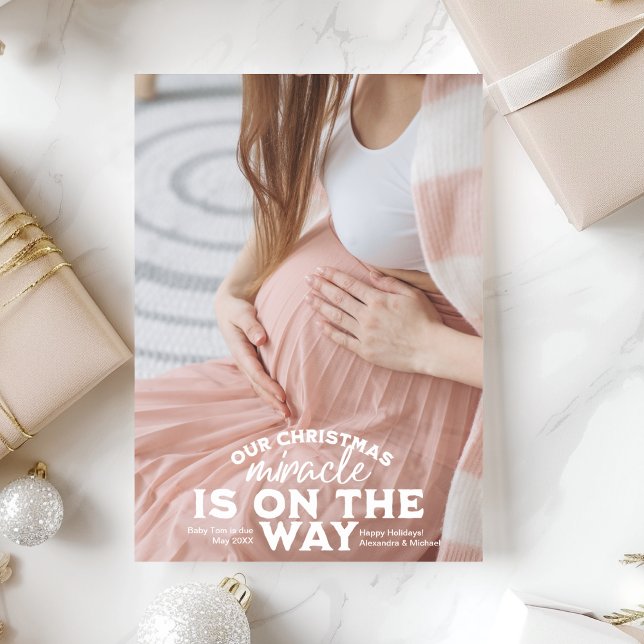 Foto Weihnachtsschwangerschaft Ankündigung (Von Creator hochgeladen)