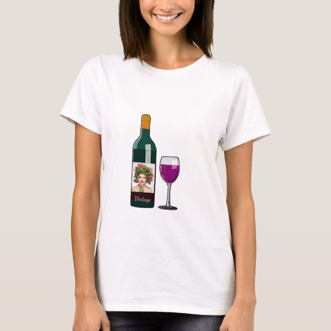 Foto Wein T - Shirt (Vorderseite)