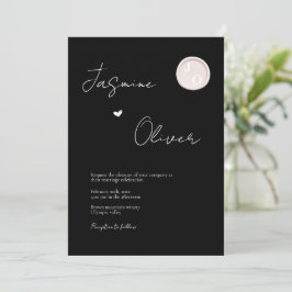 Foto-Weißwachs-Siegel-Monogramm-Hochzeit Einladung