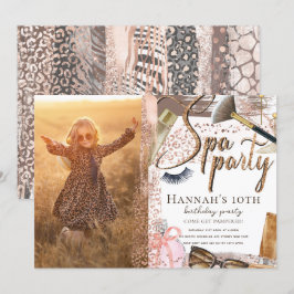 Foto Wellness-Center Birthday Luxus Safari Design  Einladung