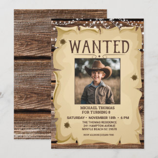 Foto Western Spaß Gewollt Poster jedes Alter Gebur Einladung