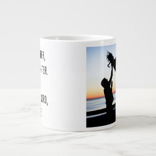 Foto wie Vater wie Tochter Son Personalisiert Jumbo-Tasse