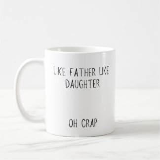 Foto wie Vater wie Tochter- und Sohn-Kaffee Kaffeetasse