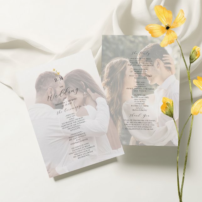 Foto-Wildflower-Minimalistische-Hochzeit Programm (Von Creator hochgeladen)