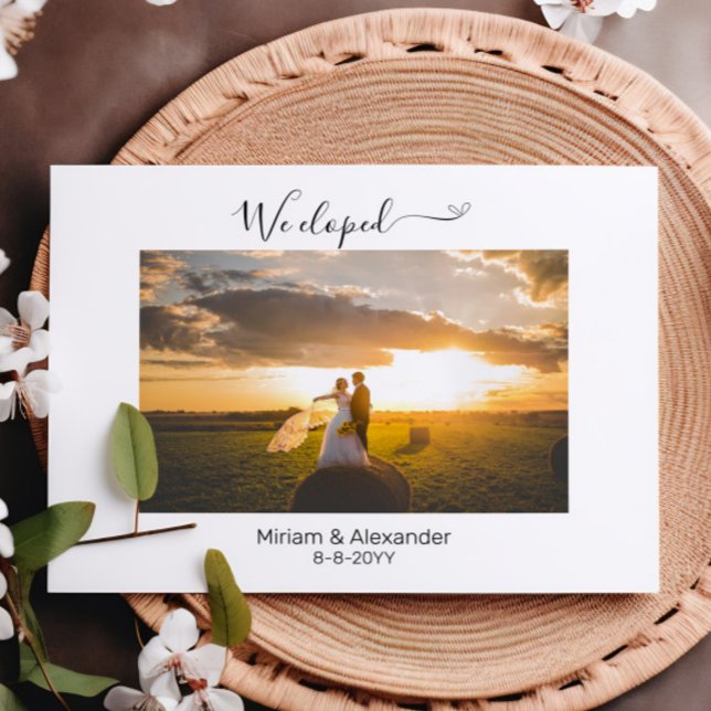 Foto Wir haben die Hochzeitsankündigung Postkarte (Von Creator hochgeladen)