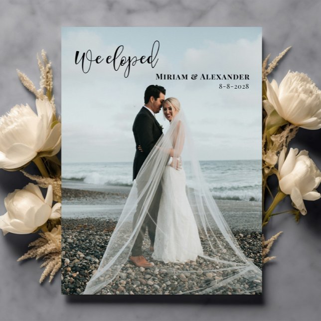 Foto Wir haben die Hochzeitsankündigung Postkarte (Von Creator hochgeladen)