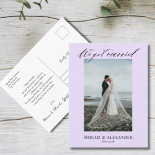 Foto Wir haben geheiratet Hochzeitsankündigung Postkarte