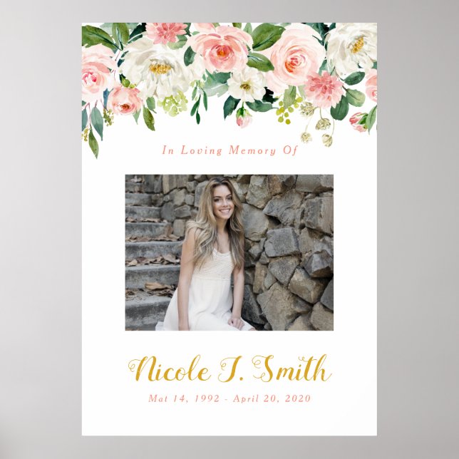 Foto-Zeichen, Feier des Lebens-Zeichen Poster (Vorne)