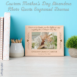 Foto-Zitat zum Tag der Muttergottes Geätzte Rahmen