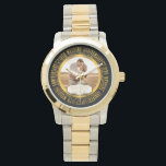Foto zum 20. Geburtstag der Hochzeit Armbanduhr<br><div class="desc">Der zwanzigste Hochzeitstag ist ein Meilenstein in jeder Beziehung, die es verdient, gefeiert zu werden, und was besser als mit einem Keepsake, der in der Runde die Worte "20. Heiratsjubiläum" enthält und Platz im Zentrum bietet, damit Sie Ihr Foto, Ihre Namen, Ihre Hochzeit und Ihre Jubiläumsdaten personalisieren können. Erstellt von...</div>