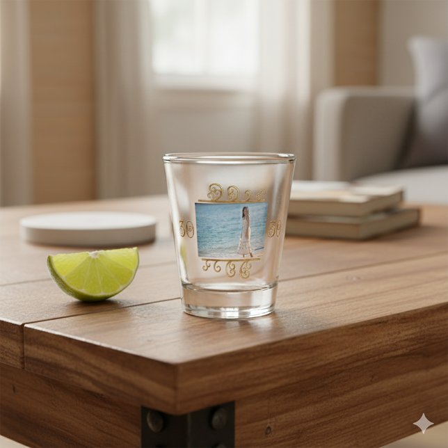 Foto zum 30. Geburtstag Schnapsglas (Von Creator hochgeladen)