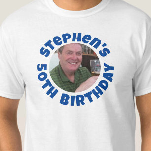 Foto zum 50. Geburtstag eines Mannes T-Shirt