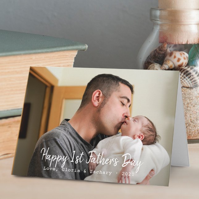 Foto zum ersten Mal des Vaters Karte (First Time Father's Day Photo Card)