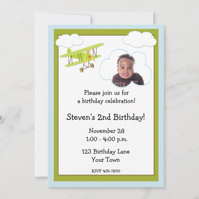 Foto zum Geburtstag Einladung (Vorderseite)