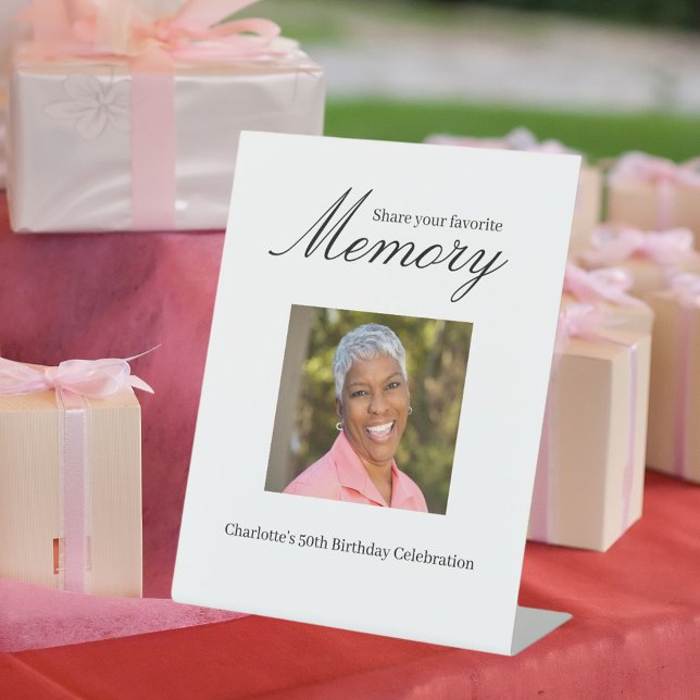 Foto zum Geburtstag Sockelschild (Von Creator hochgeladen)