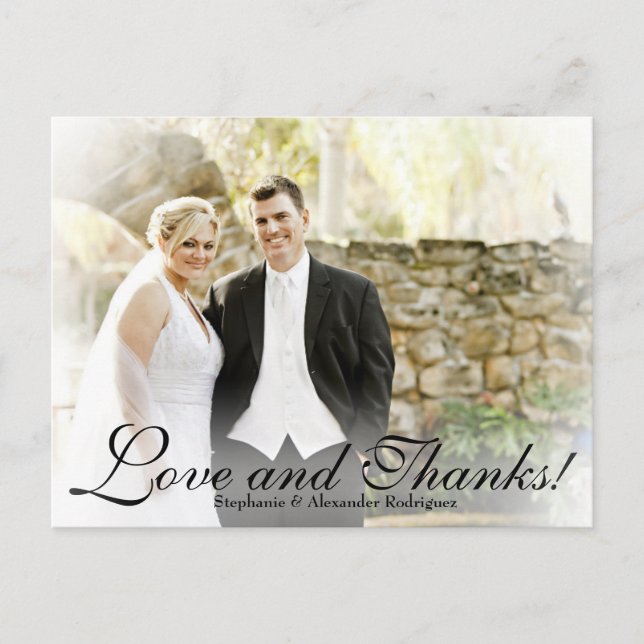 Foto zum Hochzeitsficken mit weißem Nebel dank Kar Postkarte (Vorderseite)