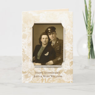 Foto zum Hochzeitstag Karte