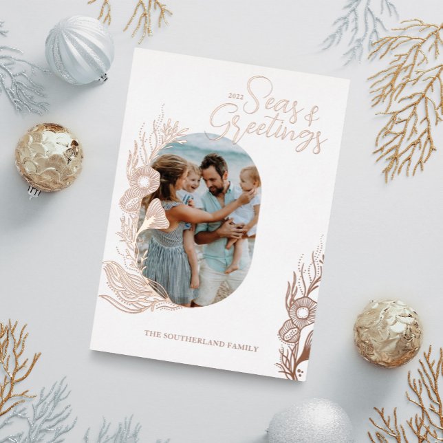 Foto zum Meeresleben Folien Feiertagskarte (Von Creator hochgeladen)