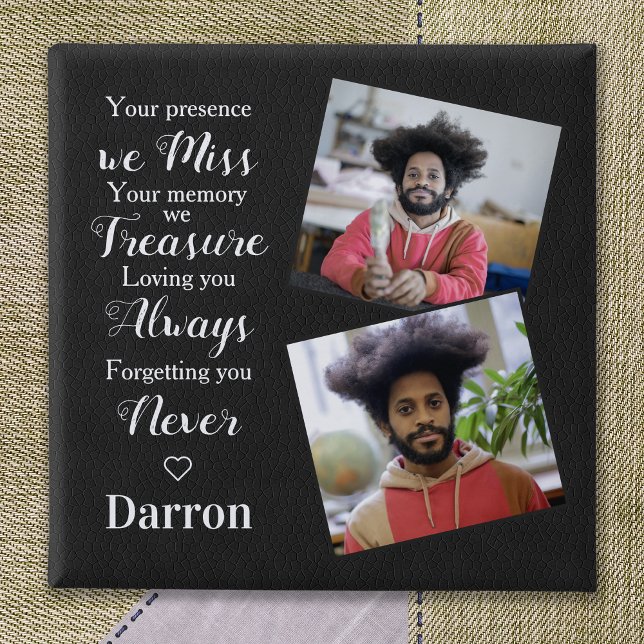 Foto zum personalisierten Gedächtnis des Beileids Button (Von Creator hochgeladen)