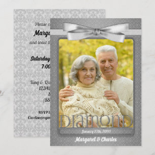 Foto zur 60. Diamantenen Hochzeit Einladung