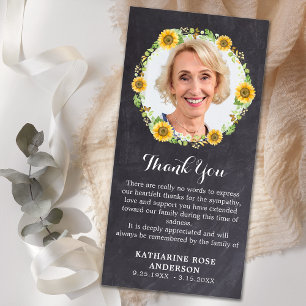 Foto zur Beerdigung Blumenkhalkartentafel Beileid Dankeskarte