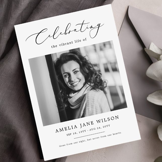 Foto zur Beerdigung Minimalistischer Gedenkstätten Programm (Von Creator hochgeladen)