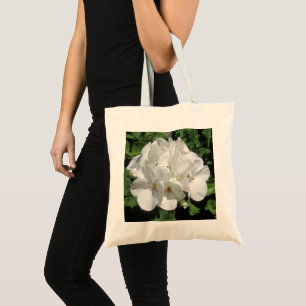Foto zur Blume White Geranium Tragetasche
