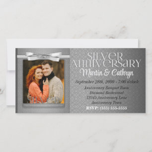 Foto zur Einladung zur 25. silbernen Hochzeit