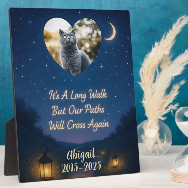 Foto zur Erinnerung an vererbte Haustiere Fotoplatte (Personalized pet photo memorial plaque)