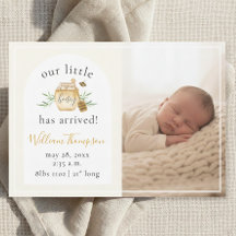 Foto zur Geburtsankündigung für Little Honey Bee B
