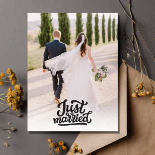 Foto zur Hochzeit Dankeschön Postkarte