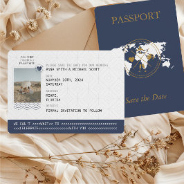 Foto zur Hochzeit in Urlaubsort von Blauem Gold-Pa Save The Date