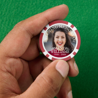 Foto zur individuellen Gedenkprägung hinzufügen Pokerchips