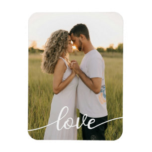Foto zur romantischen Liebe hinzufügen Magnet