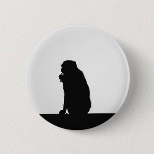 Foto zur Silhouette von Affen Button