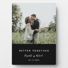 Foto zusammen Modernes, einfaches Skript Fotoplatte