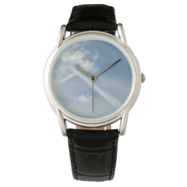 Foto zwischen Wolken Armbanduhr (Vorderseite)