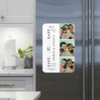 Fotoautomaten-Hochzeitstagmagnet zum Speichern