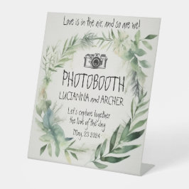FOTOBOOTISCHES Zeichen Sockelschild